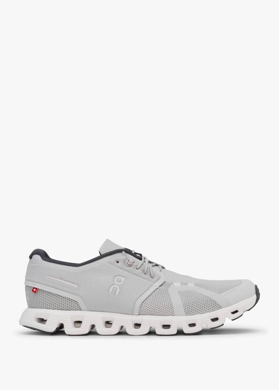 ON Running Mens Cloud 5 Trainers In Glacier White