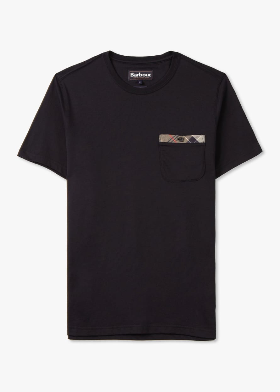 Barbour Mens Durness Pocket T-Shirt In Black