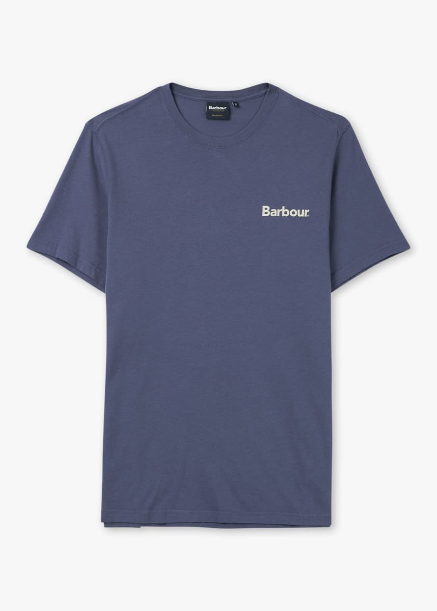 Barbour Mens Hindle Graphic T-Shirt In Oceana