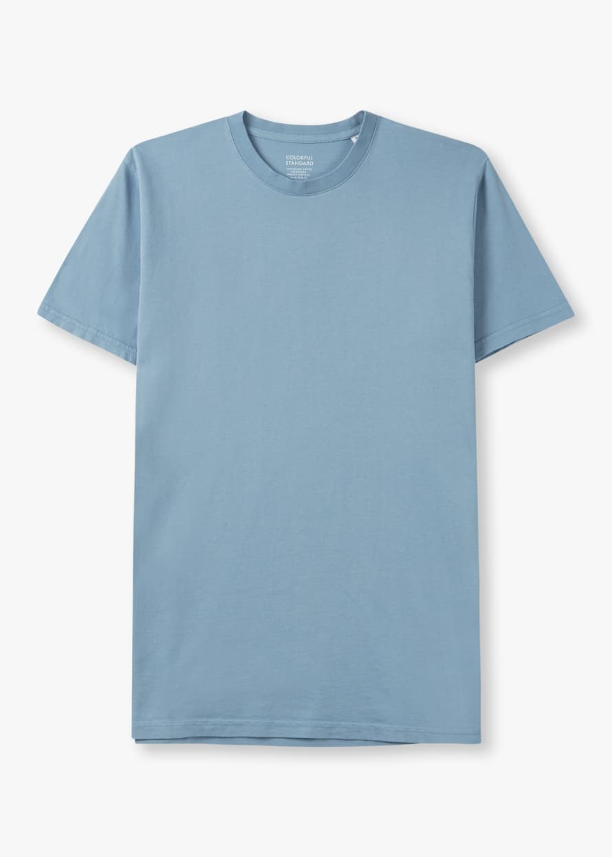 Colorful Standard Mens Classic Organic T-Shirt In Seaside Blue