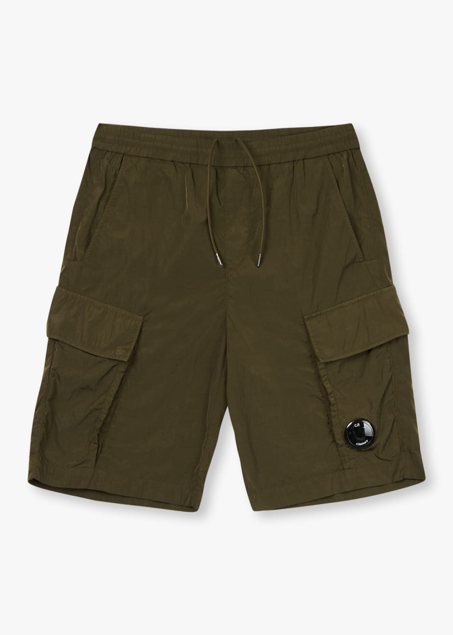 C.P. Company Mens Chrome-R Cargo Shorts In Ivy Green