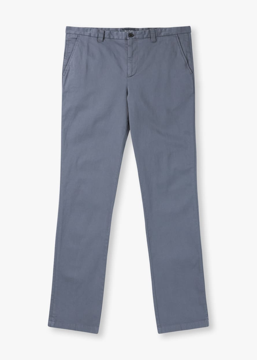 Oliver Sweeney Mens Besterios Chino Trousers In Slate