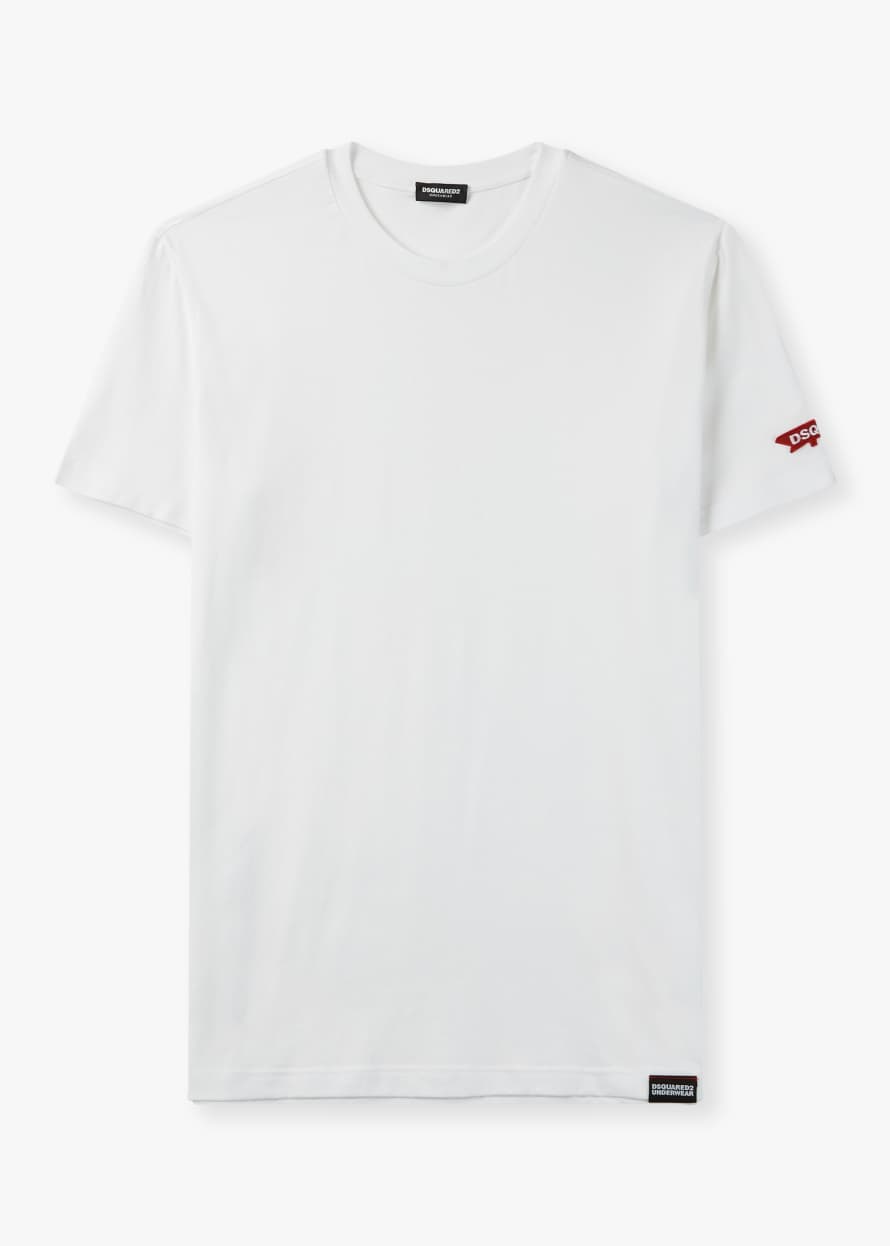Dsquared2 Mens Maple Leaf T-Shirt In White