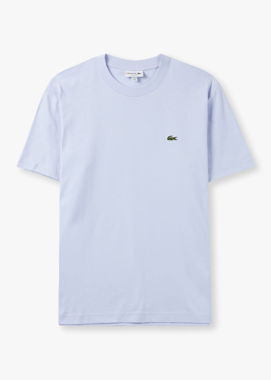 Lacoste Mens Midweight Classic Fit T-Shirt In Blue
