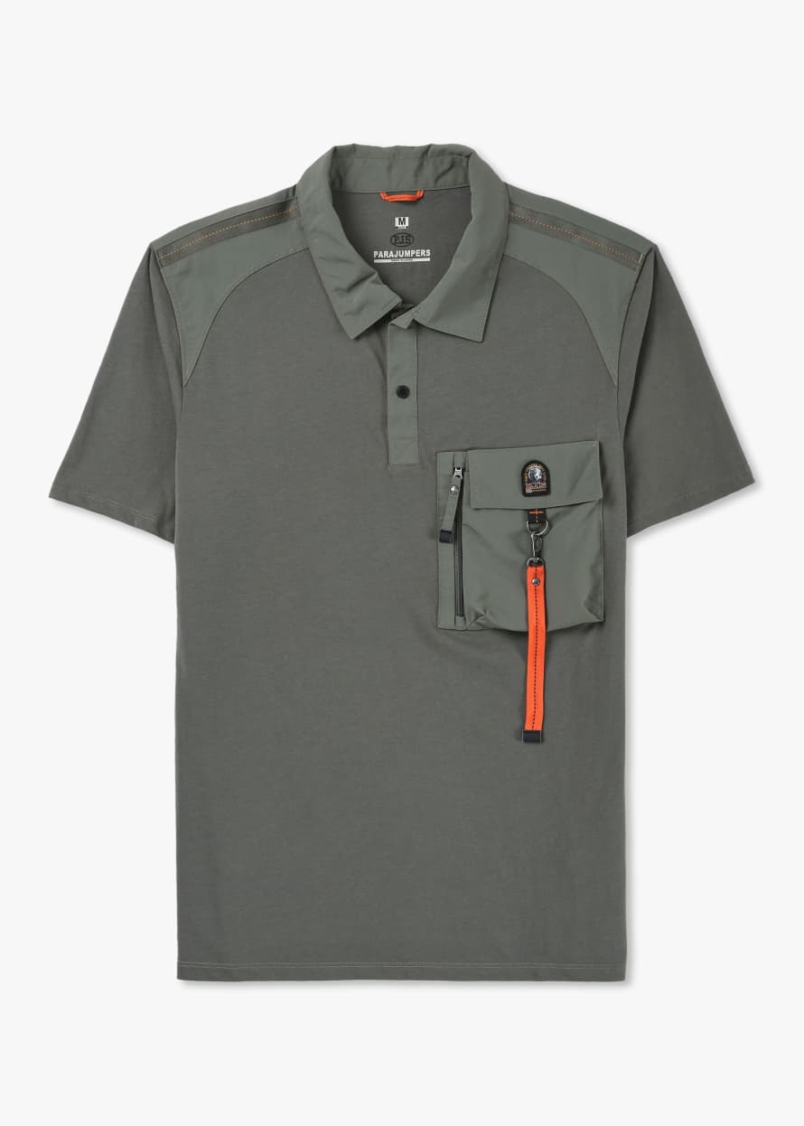 Parajumpers Mens Rescue Polo Shirt In Thyme