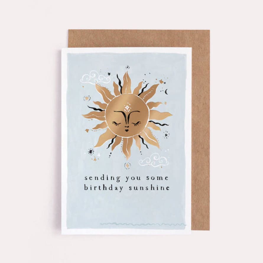 Sister Paper Co Sending Sunshine Birthday Card