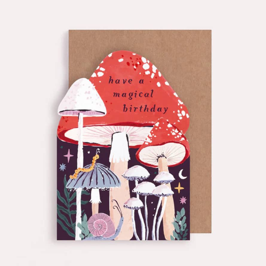 Sister Paper Co Mushroom Birthday Card