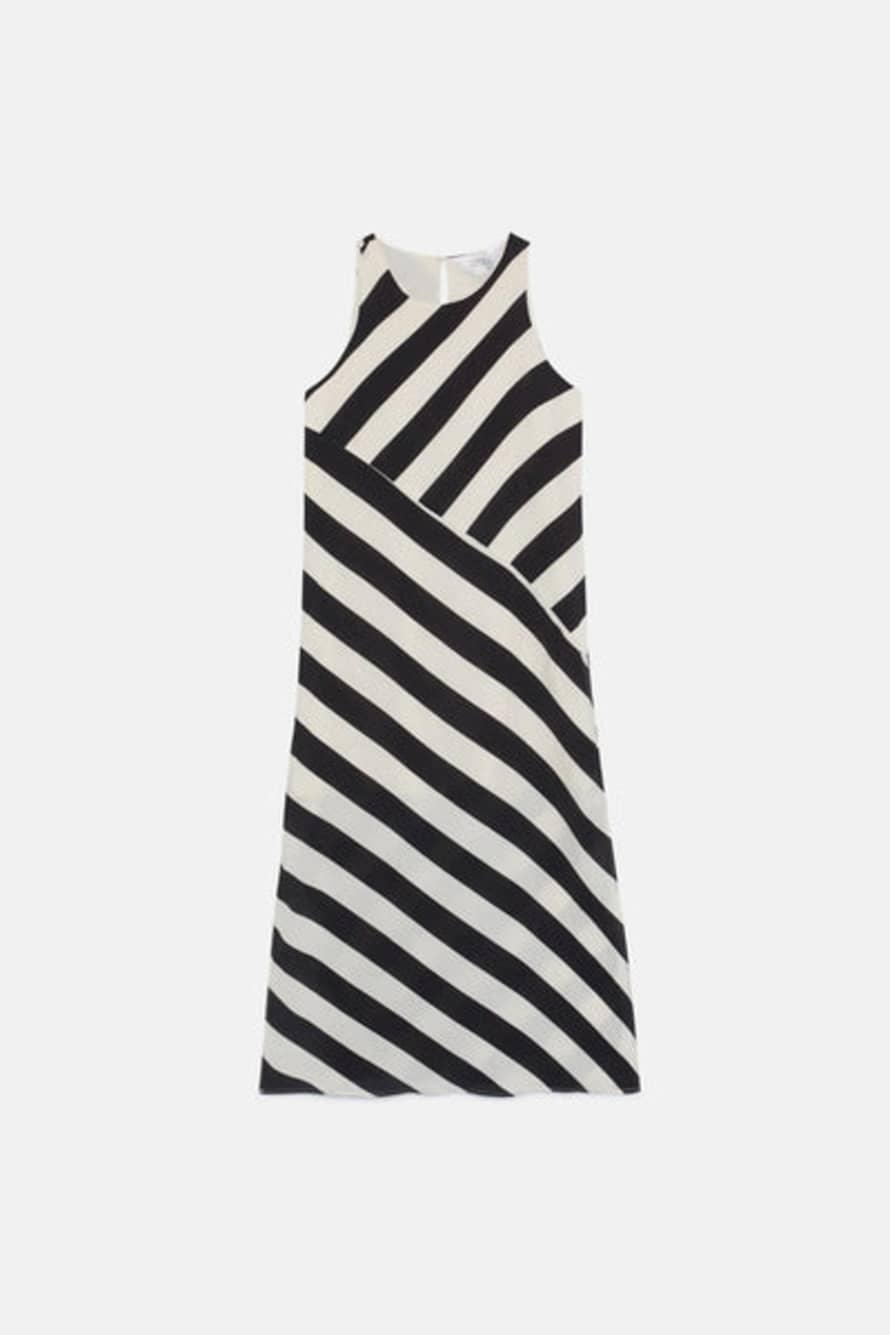 Compania Fantastica Striped Sleeveless Dress - 41C/11014