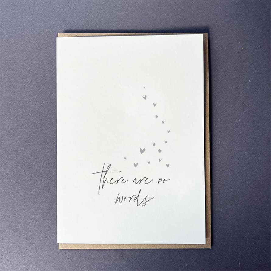 Penguin Ink There  Are No Words Sympathy Card 