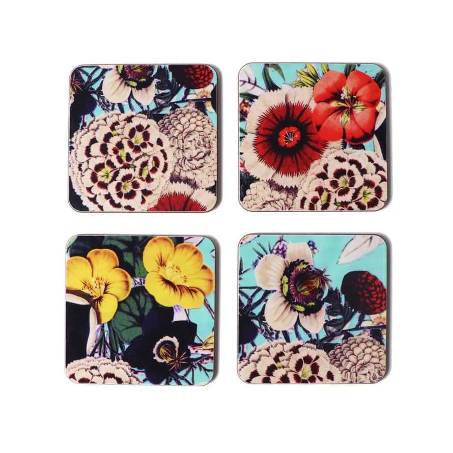 Diana Wilson Arcana Bouquet Design Coasters - Set of 4