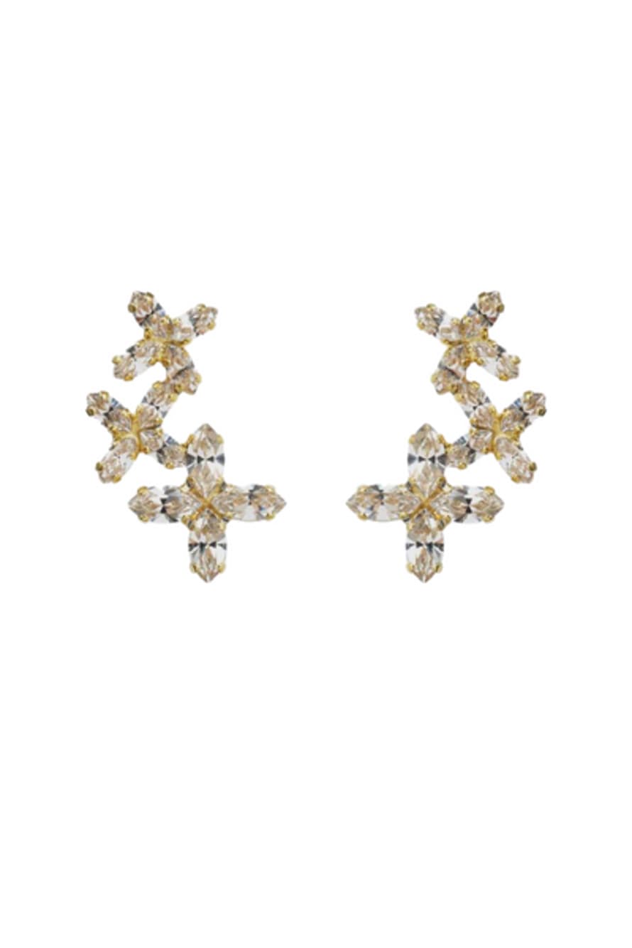Caroline Svedbom Multi Star Cuff Earrings Gold - Crystal