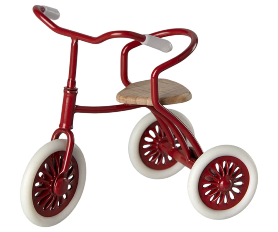 Maileg Abri A Tricycle Mouse - Red