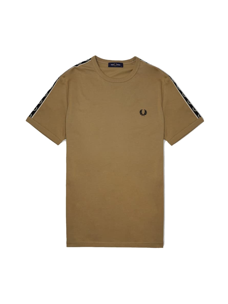 Fred Perry Taped Ringer T-Shirt Warm Stone