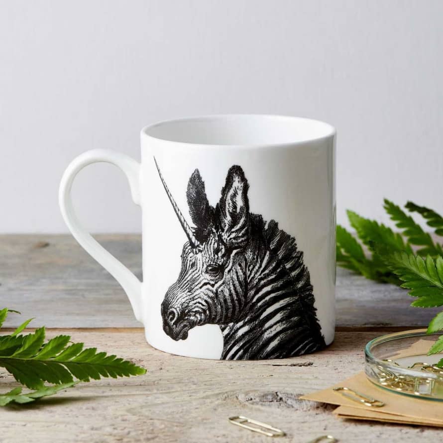 Chase & Wonder Unicorn/Zebra Fine China Mug