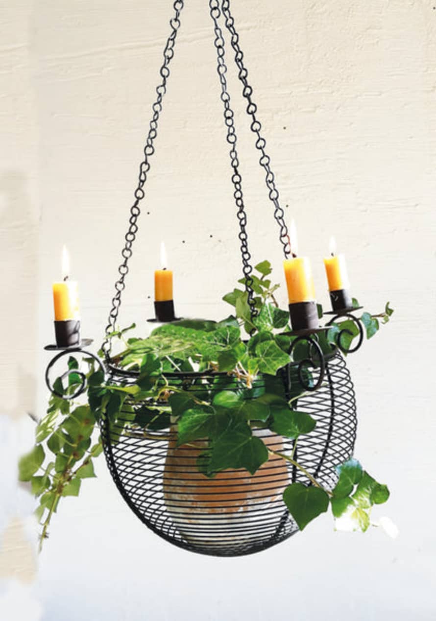 Casa Verde Vintage Style Metal Hanging Basket
