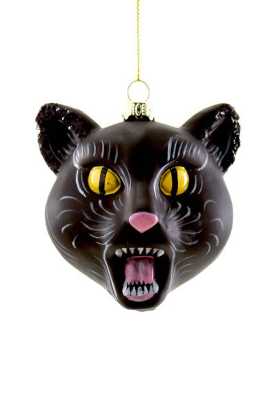 Cody Foster & Co Black Cat Panther Ornament 