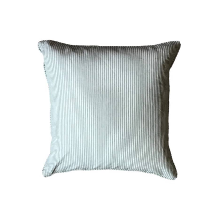 Bramley & White Bespoke - Colefax & Fowler Green Striped Cushion