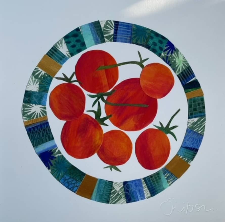 Little Paper Plates Tomatoes Little Plate Print