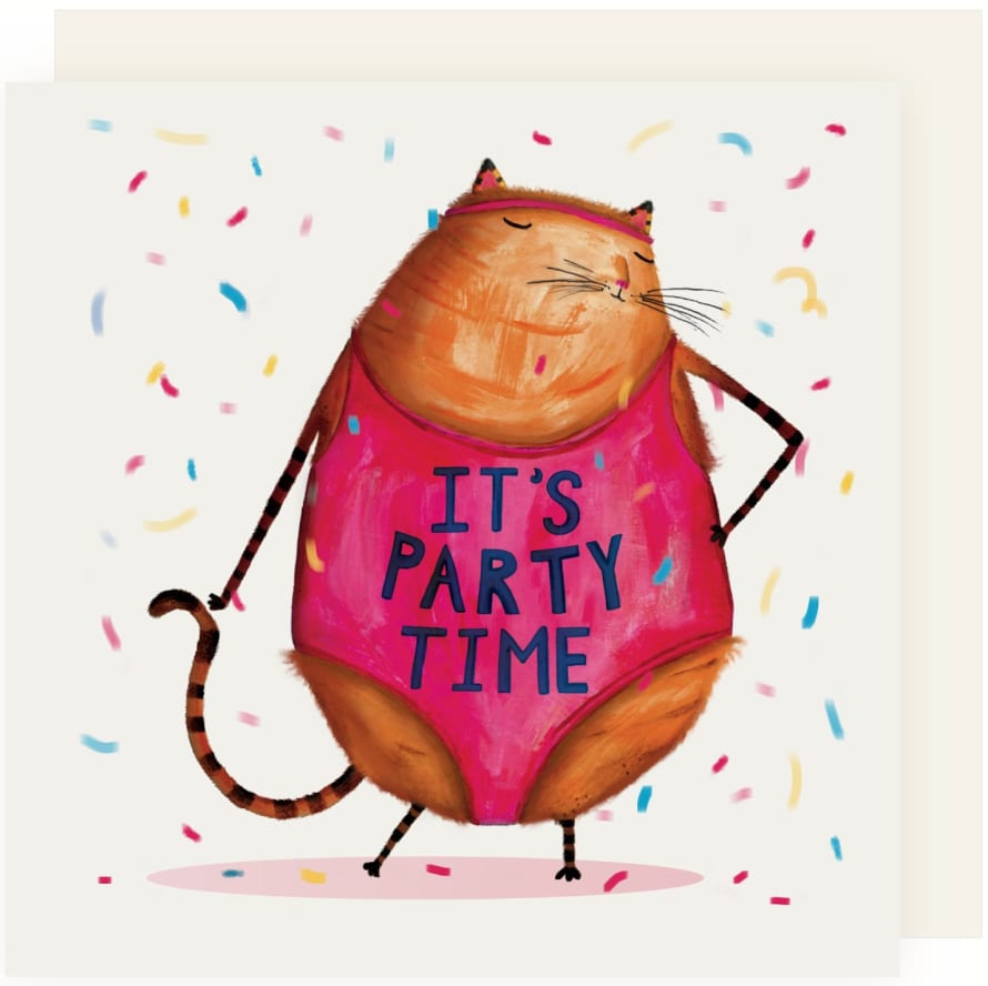 Charley Rabbit Publishing It's Party Time Birthday Card