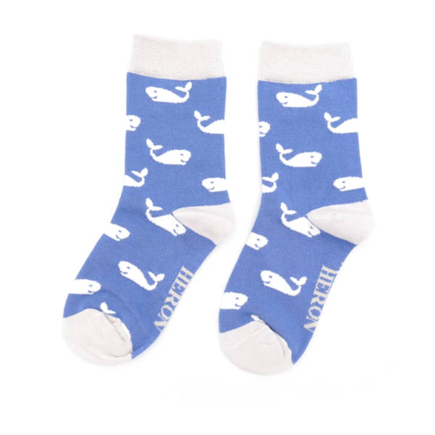 Miss Sparrow Kids Socks - Blue Whale