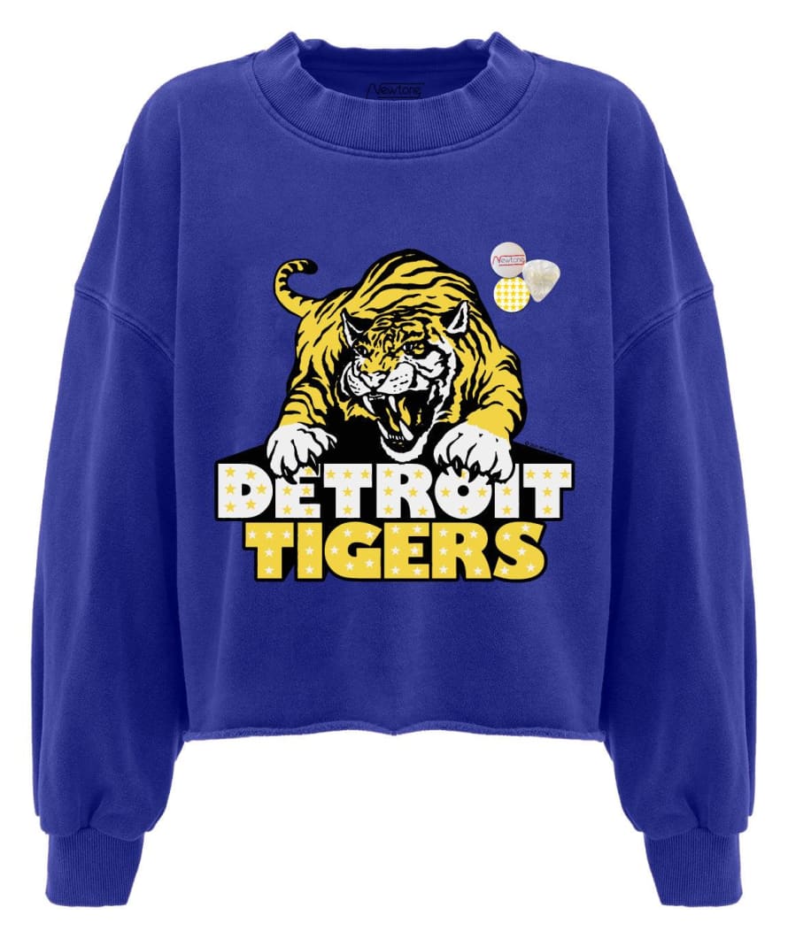 newtone Blue Porter Tigers Flo Crop Sweatshirt
