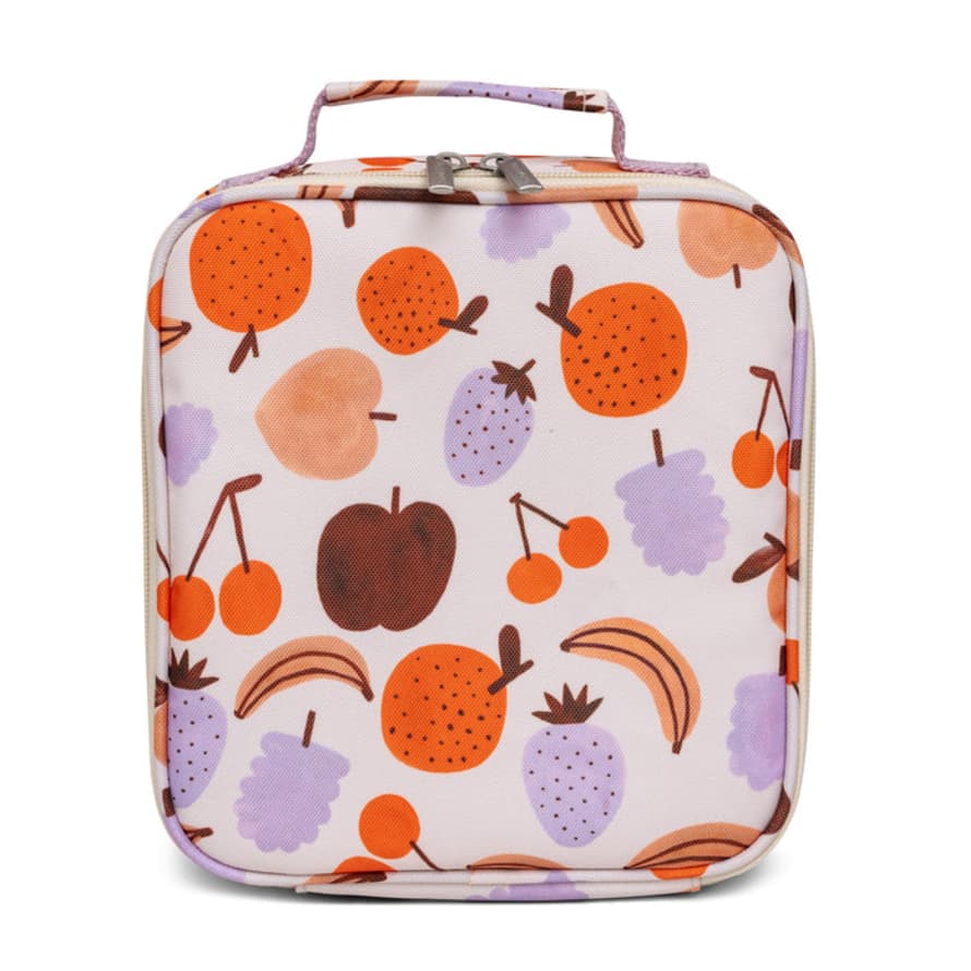 Petit Monkey Fruits Printed Thermal Lunch Bag
