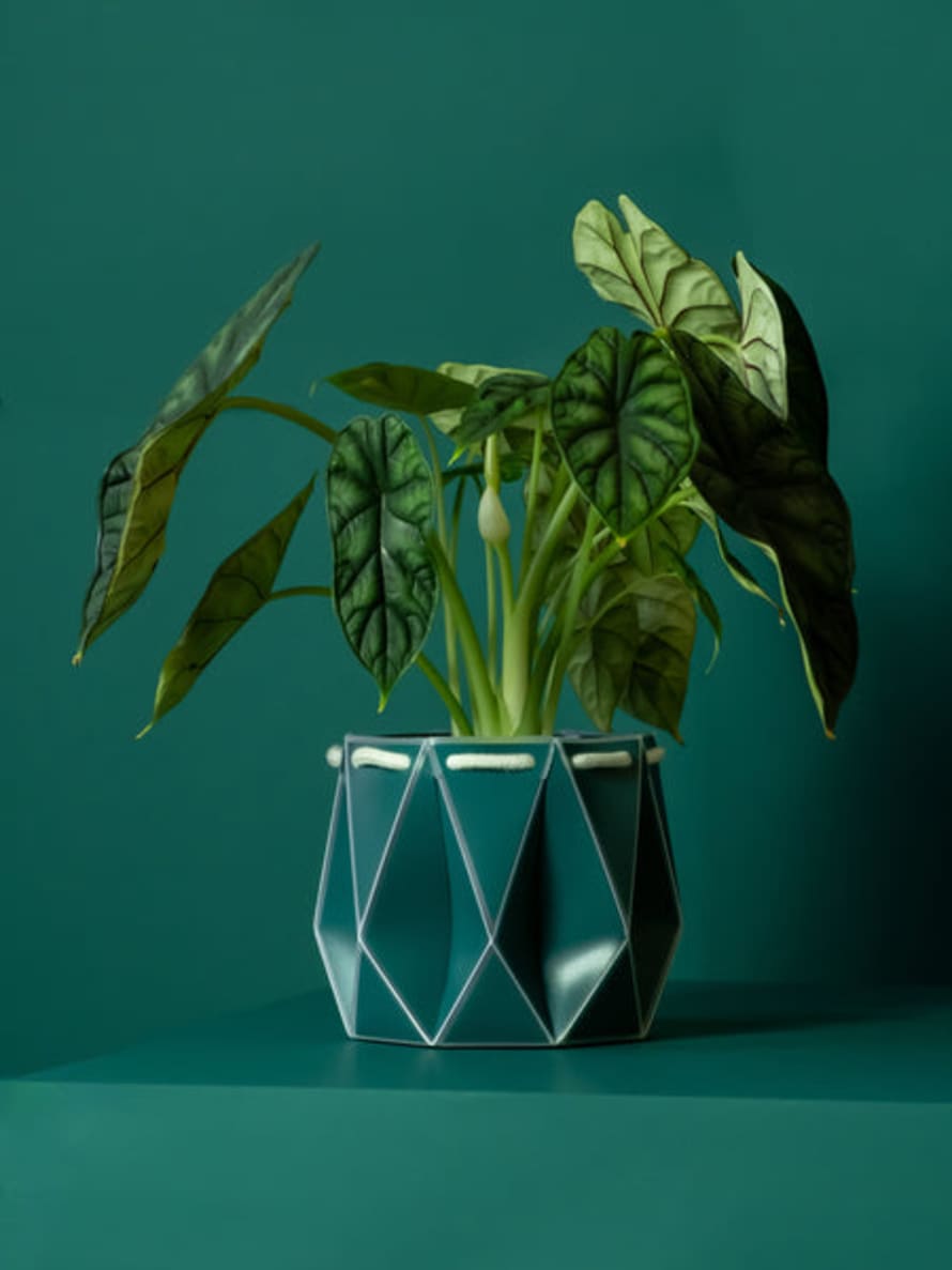 POTR Pots Origami Plant Pot 15cm - Dark Teal