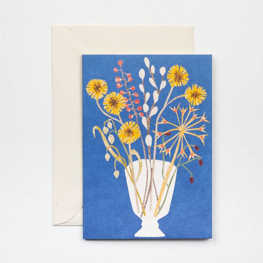Hadley Paper Goods Glass Vase Card