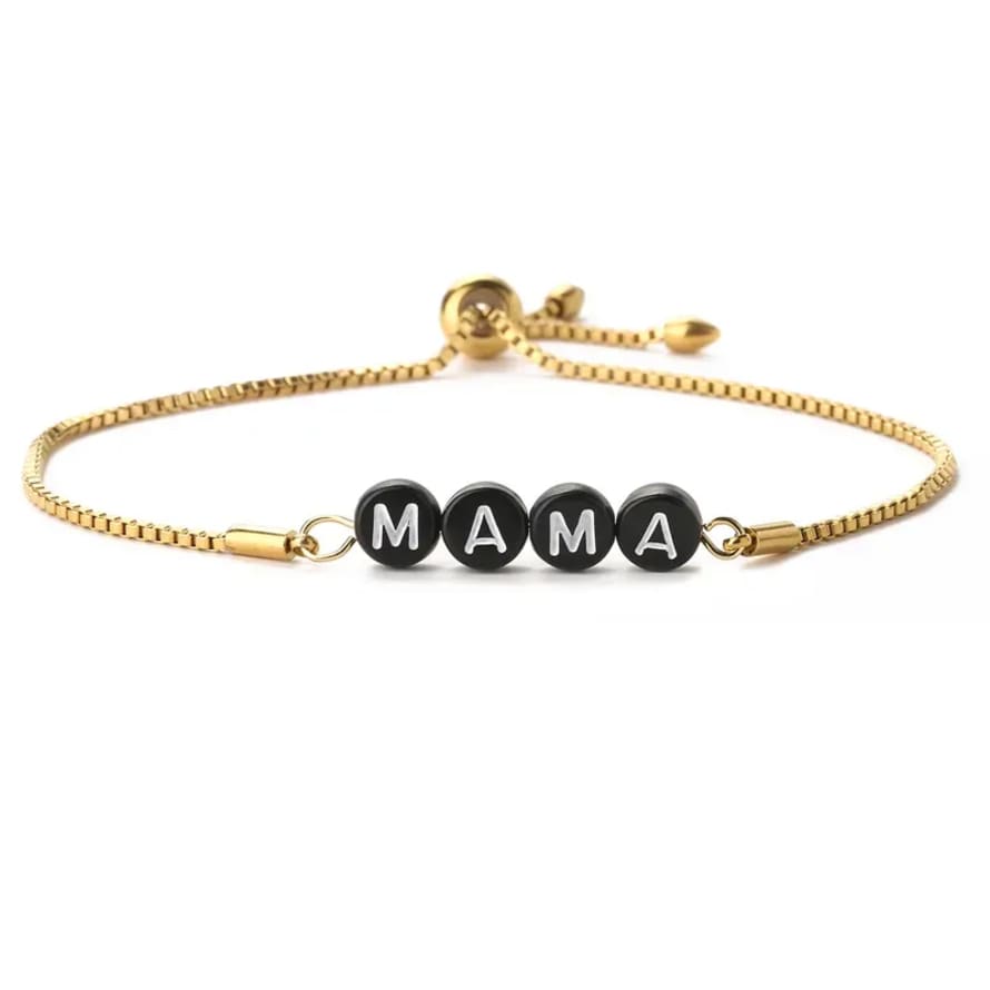 Bracelet with Black Mama Letters