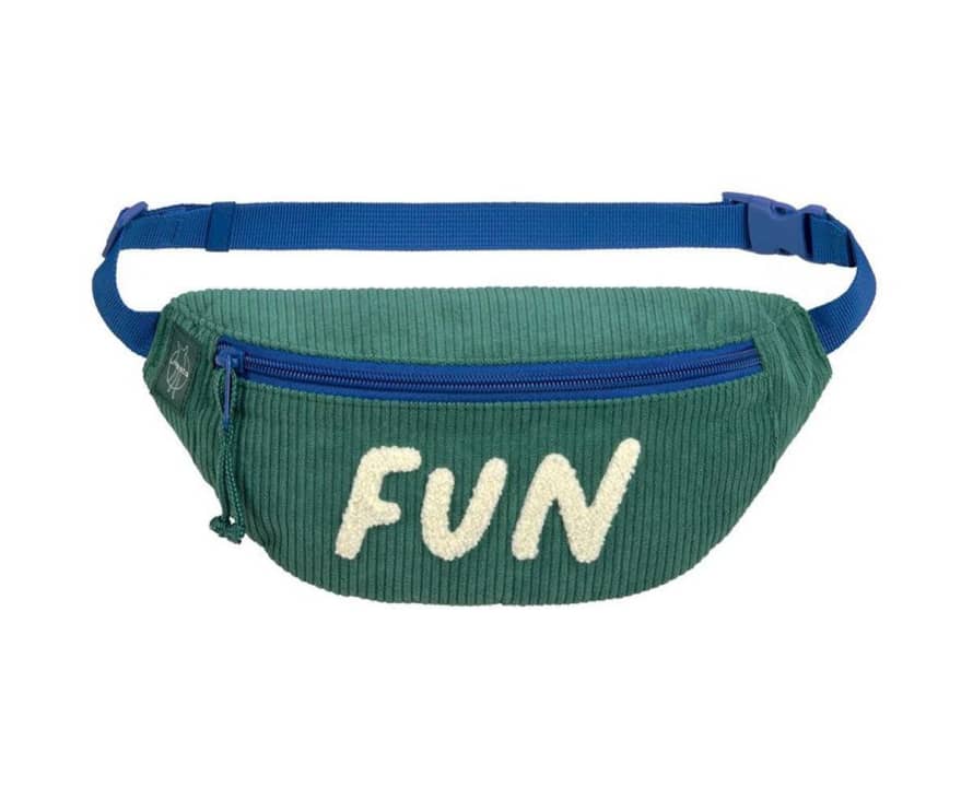 Lässig Ocean Green Waist Bag with Fun Woven