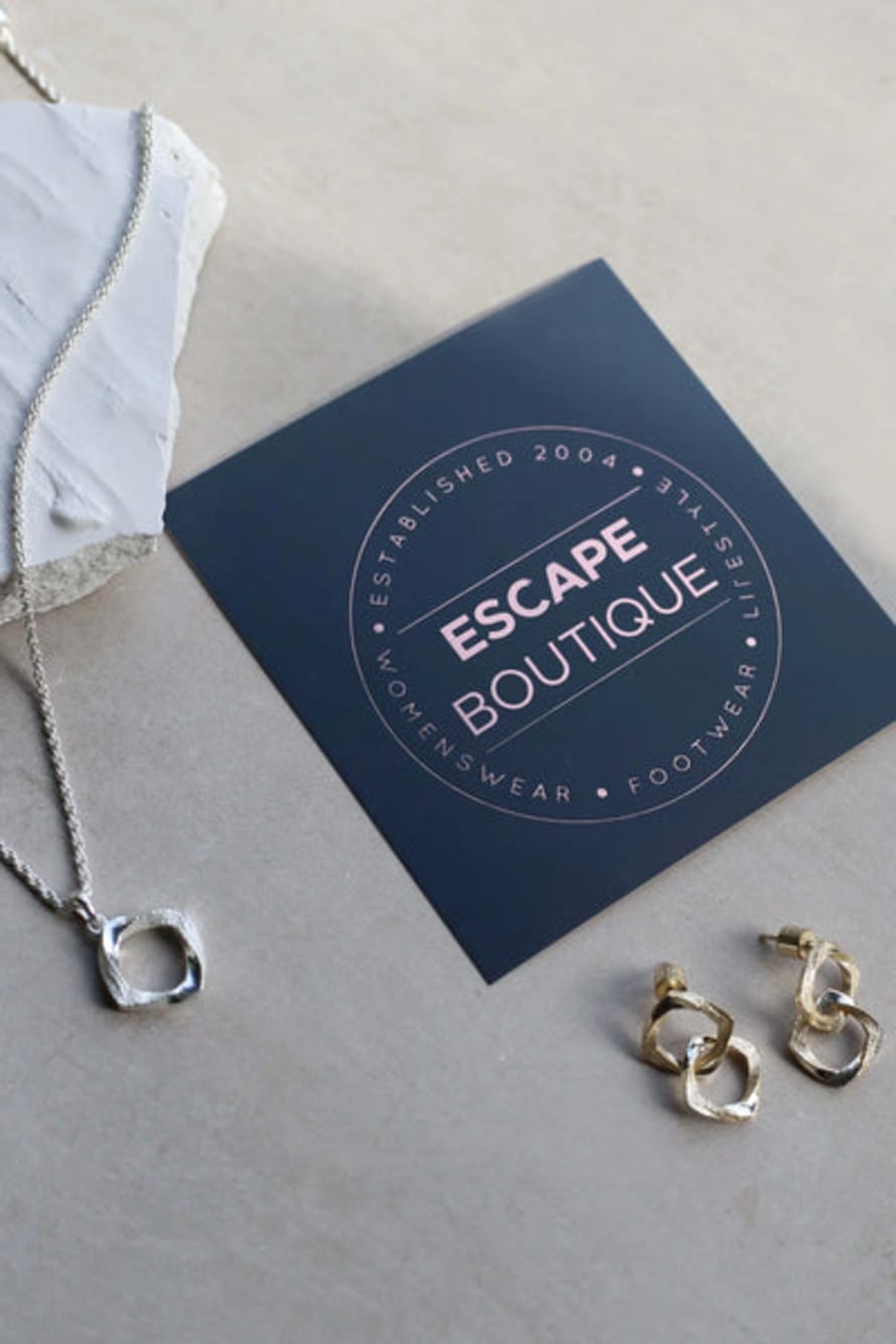 Tutti & Co X Escape Boutique Ea624g Gold Chunky Drop Earring