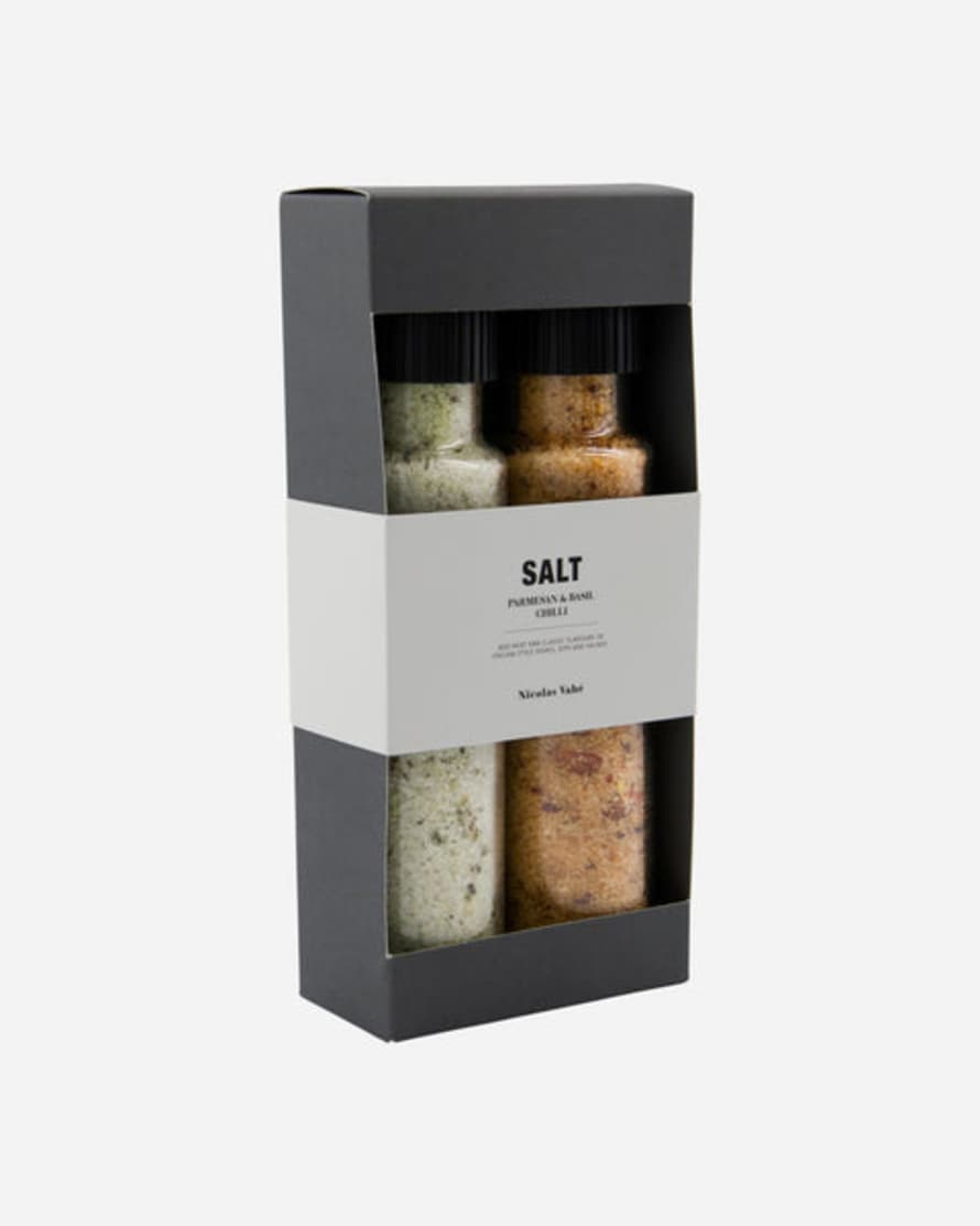 Nicolas Vahé  Giftbox, Parmesan & Basil Salt And Chilli Salt