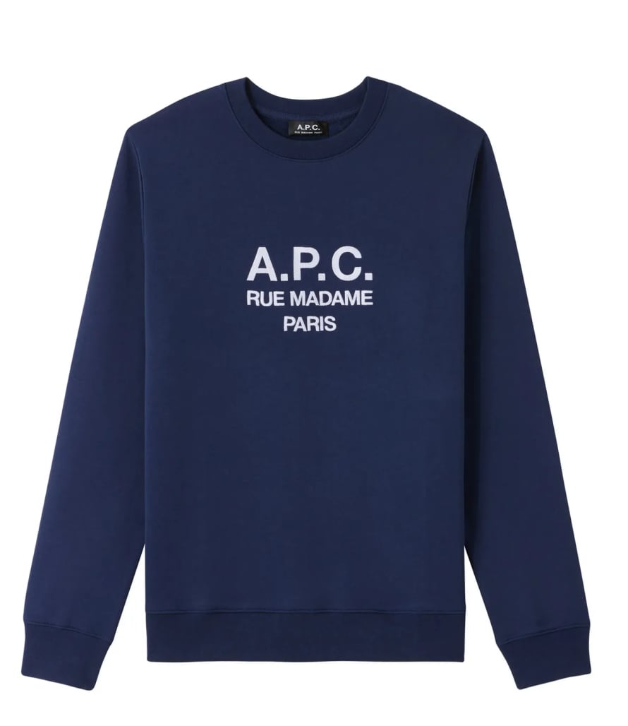 A.P.C. A.p.c. Organic Cotton Rufus Sweatshirt Navy