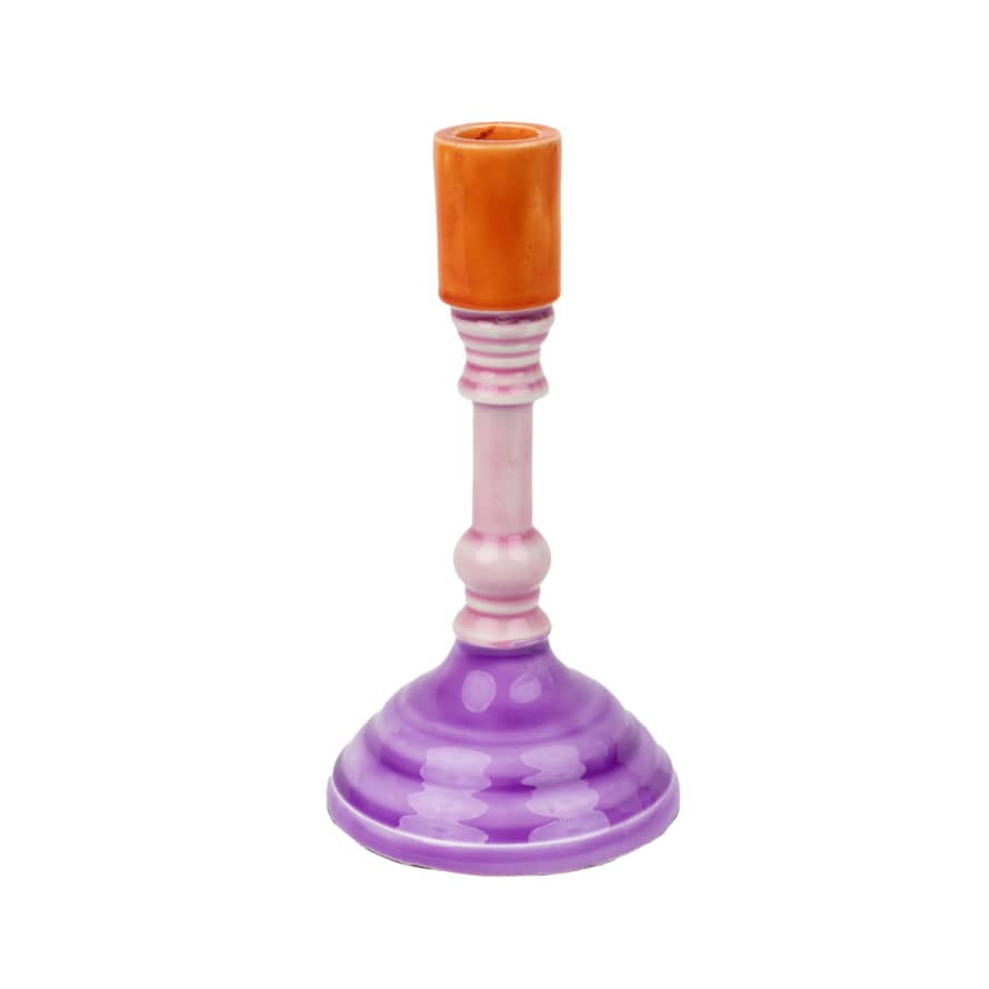 Talking Tables Orange and Purple Dinner Candle Holder