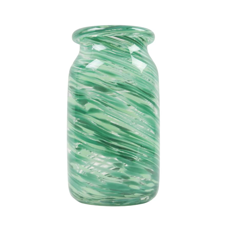 HAY Splash Vase - Green Swirl