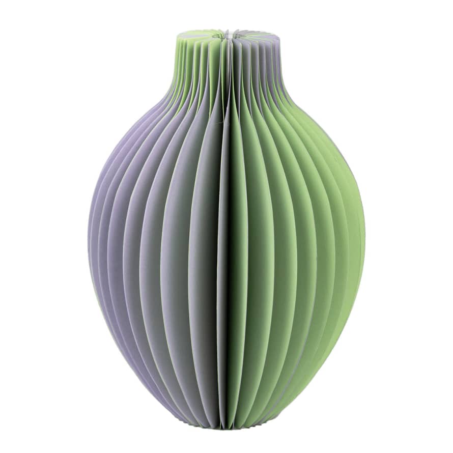 Talking Tables Lilac and Green Honeycomb Paper Bud Vase