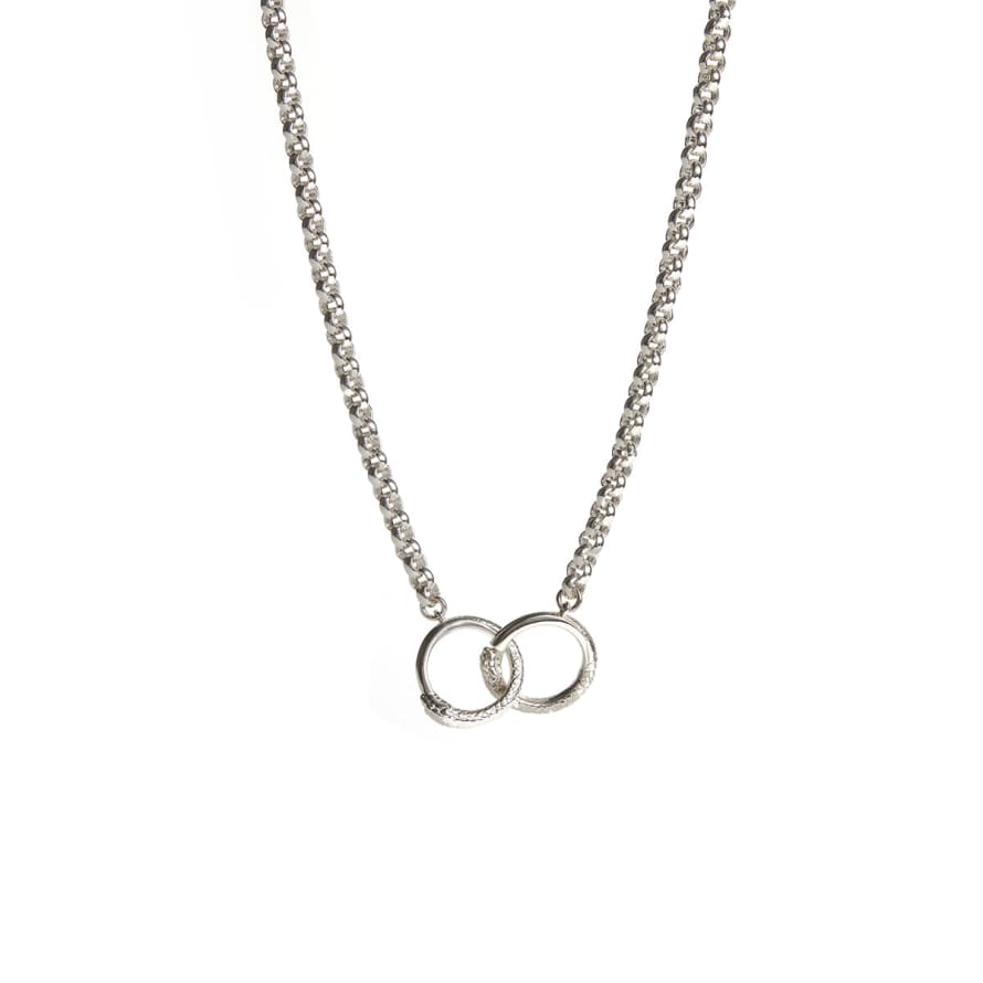 Rachel Entwistle Ouroborous Chain Necklace Silver