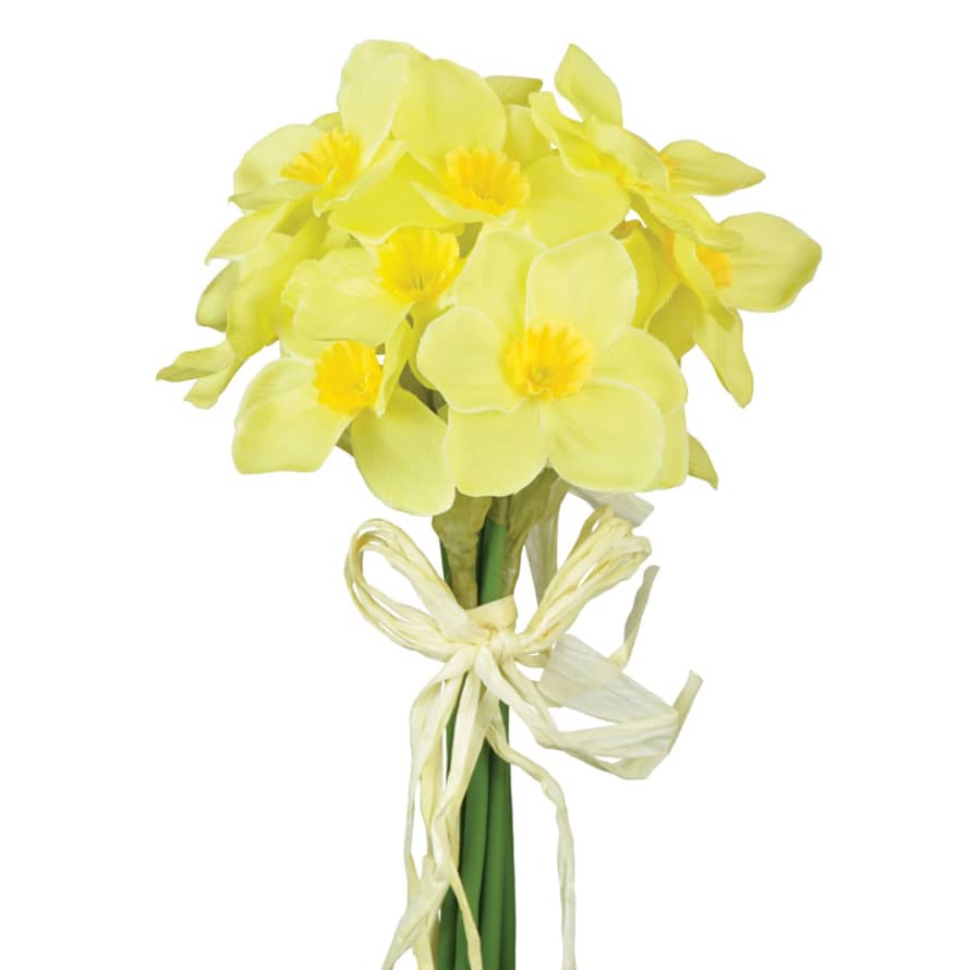 Cornucopia Worcester 27cm Yellow Faux Daffodil Bundle