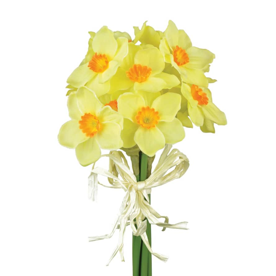 Cornucopia Worcester 27cm Yellow and Orange Daffodil Faux Bundle