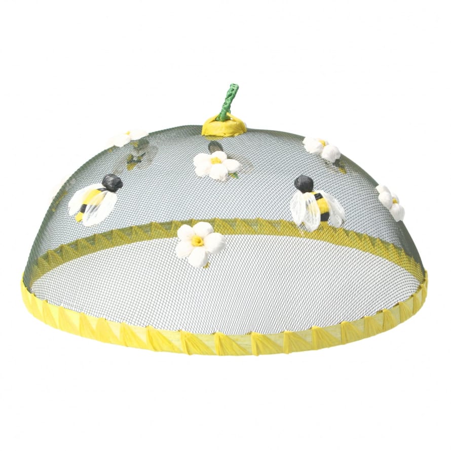 Gisela Graham Flower and Bee Round Food Cover