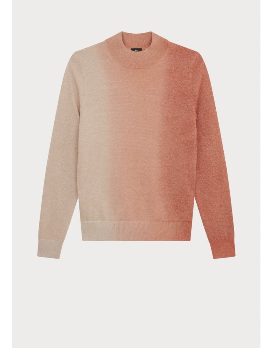 Paul Smith Paul Smith High Neck Ombre Jumper Col: 15 Pink/white Ombre, Size: S