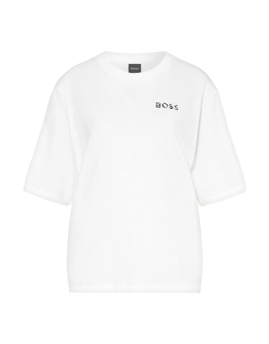 Boss Boss C Enis 1 Floral Logo T-shirt Size: L, Col: White