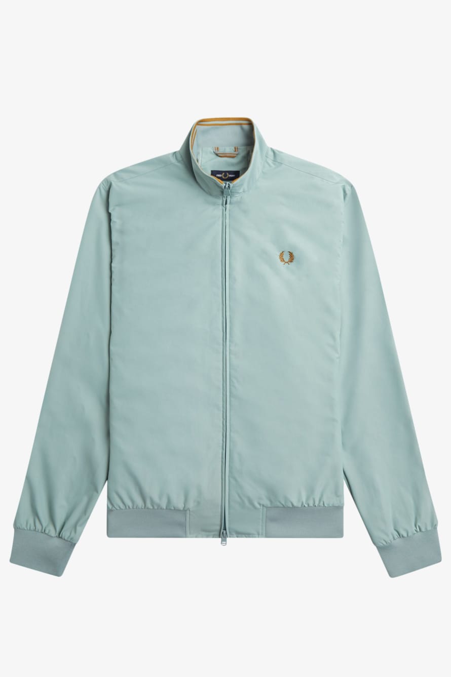 Fred Perry Fred Perry J2660 Brentham Jacket Silver Blue