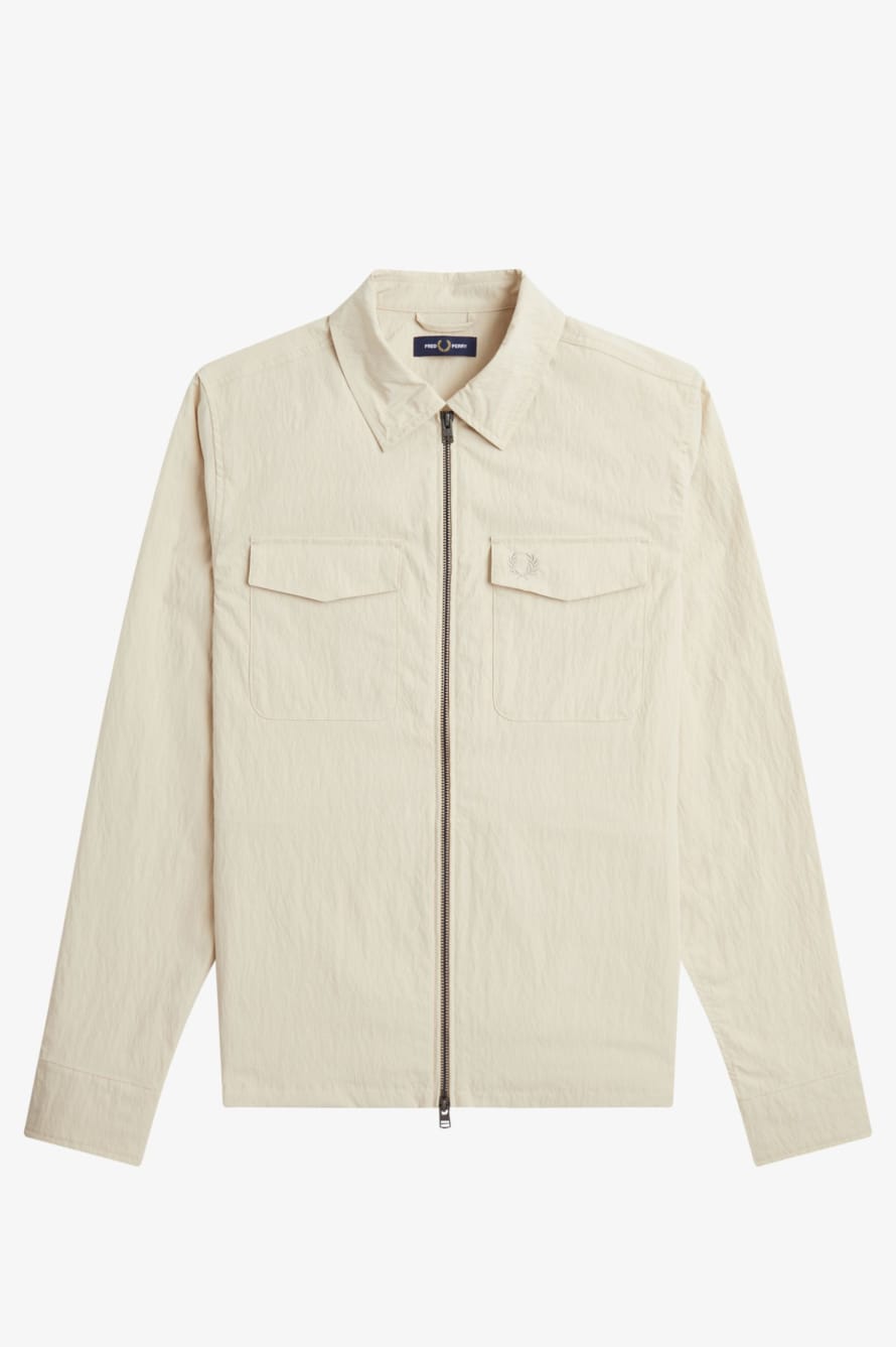 Fred Perry Fred Perry M5684 Zip Overshirt Oatmeal