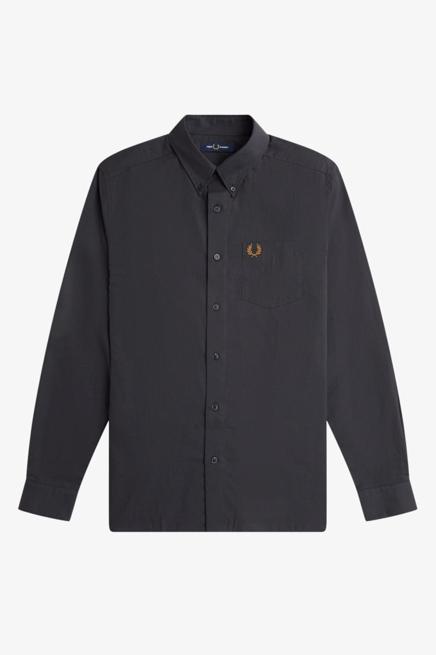 Fred Perry Fred Perry M5650 Button Down Collar Shirt Anchor Grey