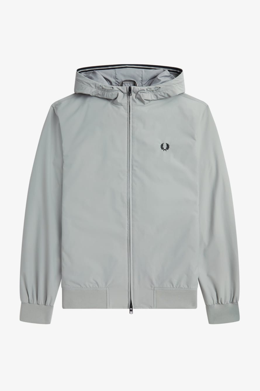 Fred Perry Fred Perry Hooded Brentham Jacket Limestone Grey