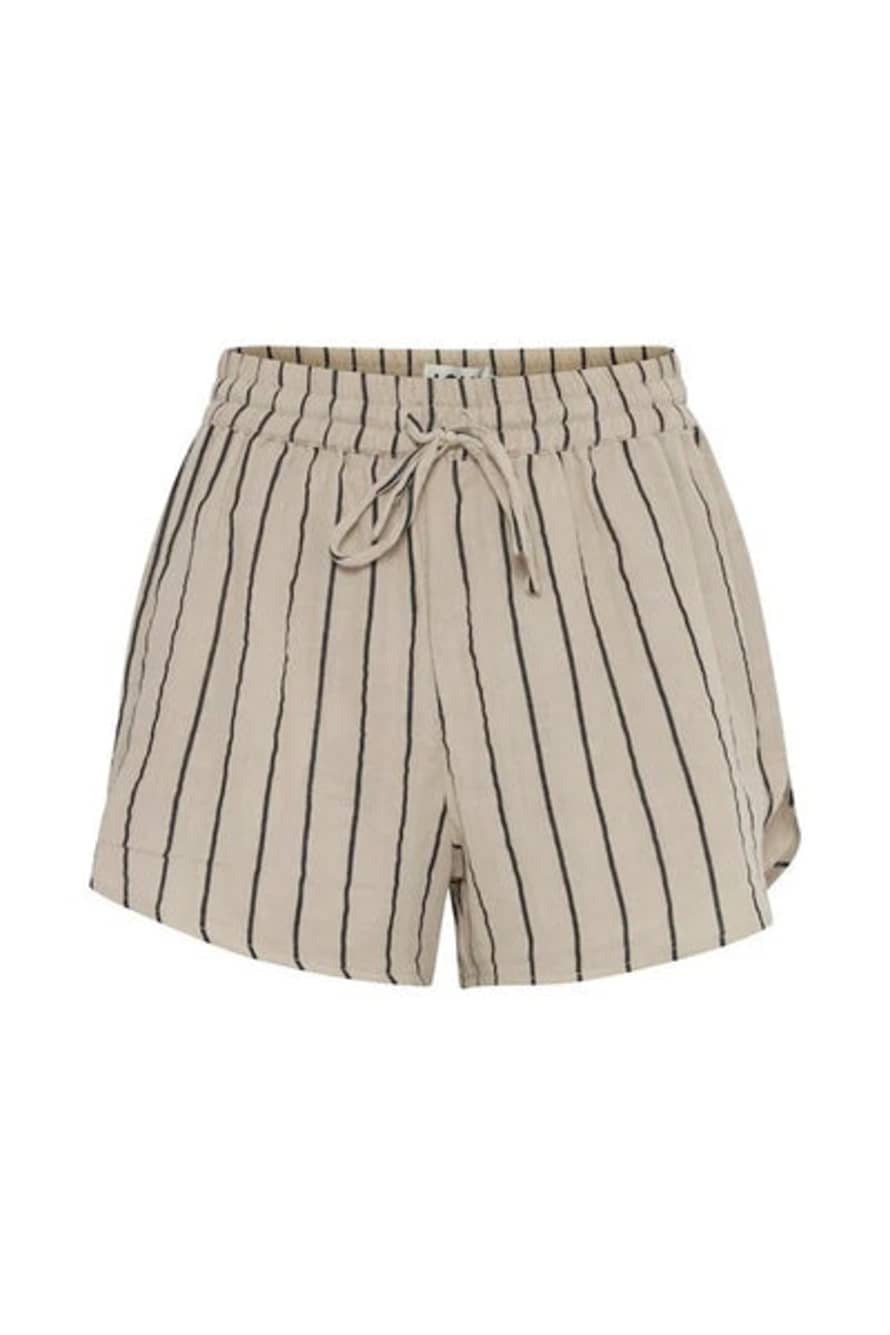 ICHI Iafoxa Beach Striped Shorts