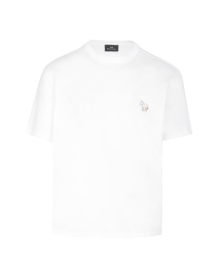 Paul Smith Paul Smith Zebra Outline T-shirt Col: 01 White, Size: Xl