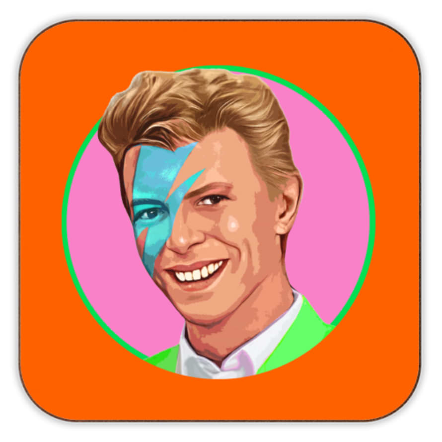 Artwow David Bowie Orange Coaster