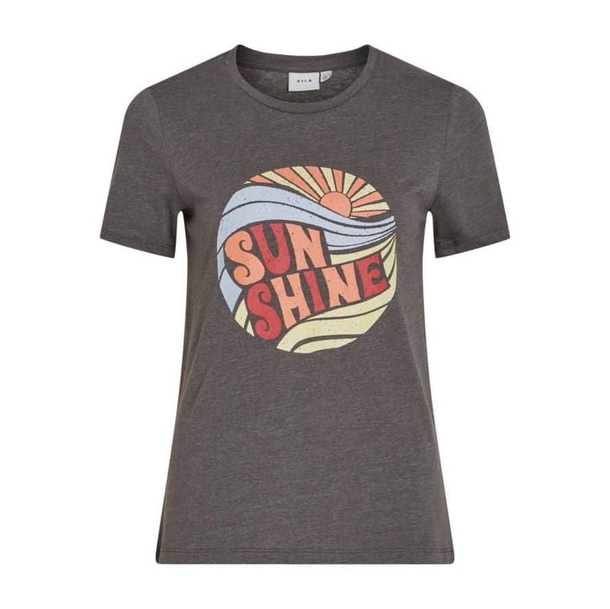 Vila Sunshine Slogan T-Shirt 